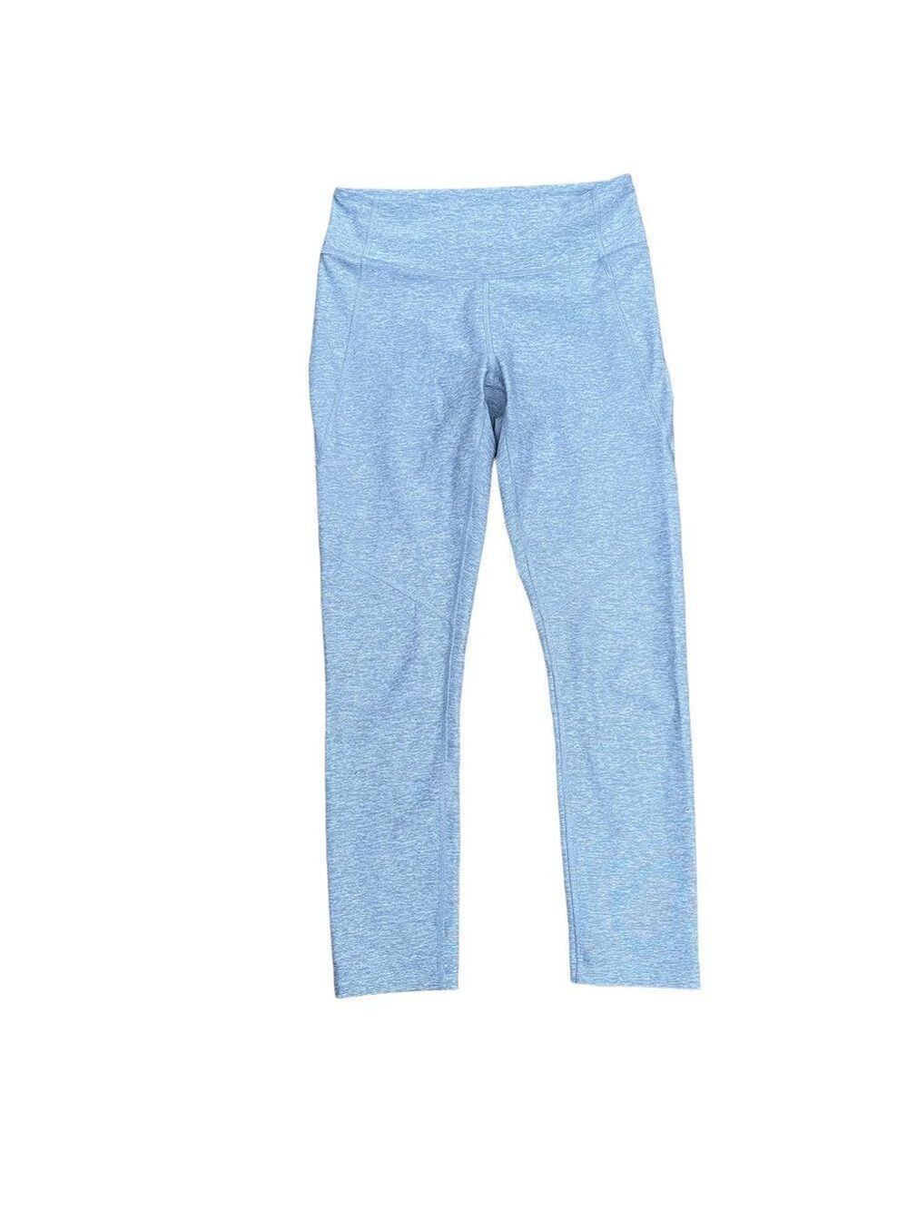 Outdoor Voices Workout Activewear Leggings 3/4 Length Blue Quartz Small
